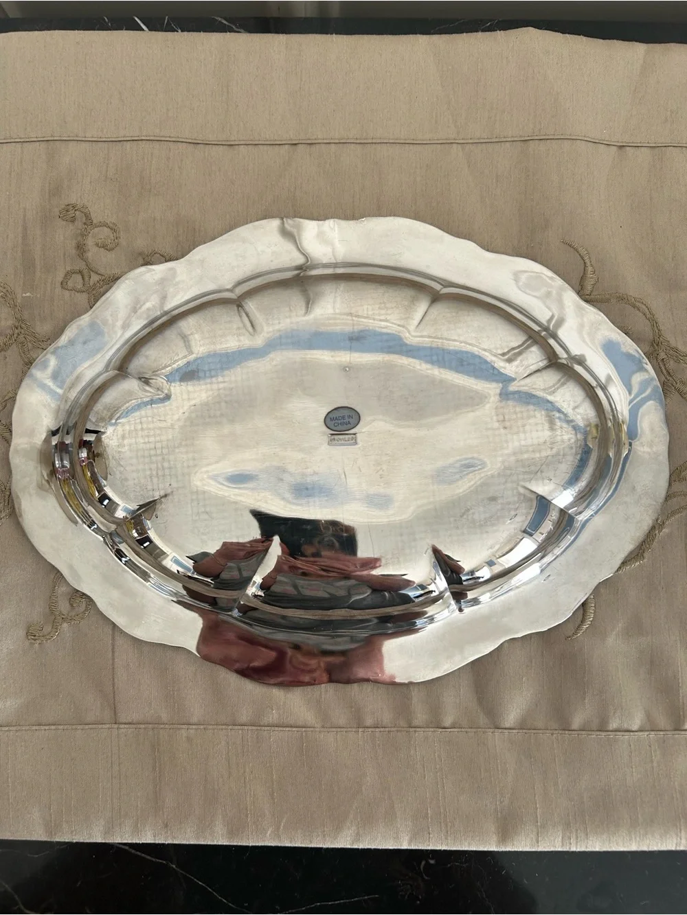 Vintage Towle silverplate platter